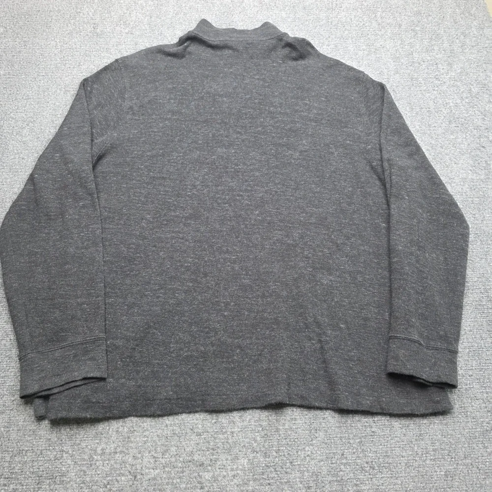 Polo Ralph Lauren Estate Rib Quarter Zip‎ Pullover Sweater Gray Heather Men's XL